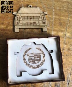 Cadillac box E0018409 file cdr and dxf free vector download for Laser cut