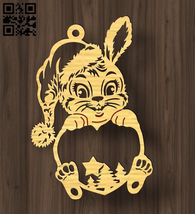Decorative rabbit E0018345 file cdr and dxf free vector download for ...