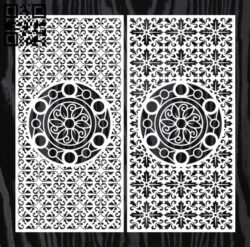 Design pattern panel screen E0018386 file cdr and dxf free vector download for laser cut cnc