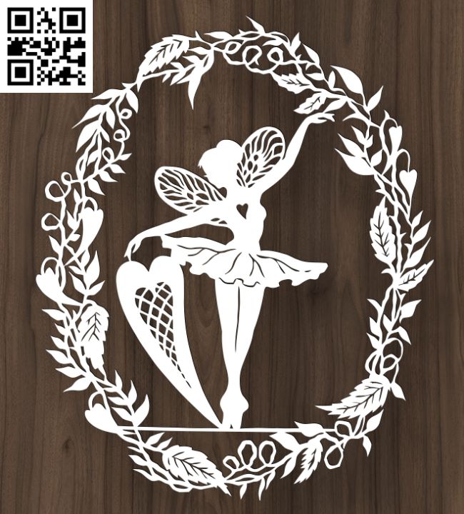 Fairy E0018428 file cdr and dxf free vector download for Laser cut