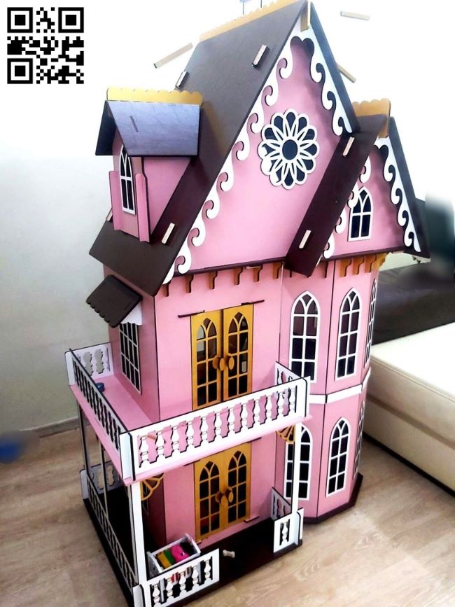 Doll house E0018491 file cdr and dxf free vector download for laser cut