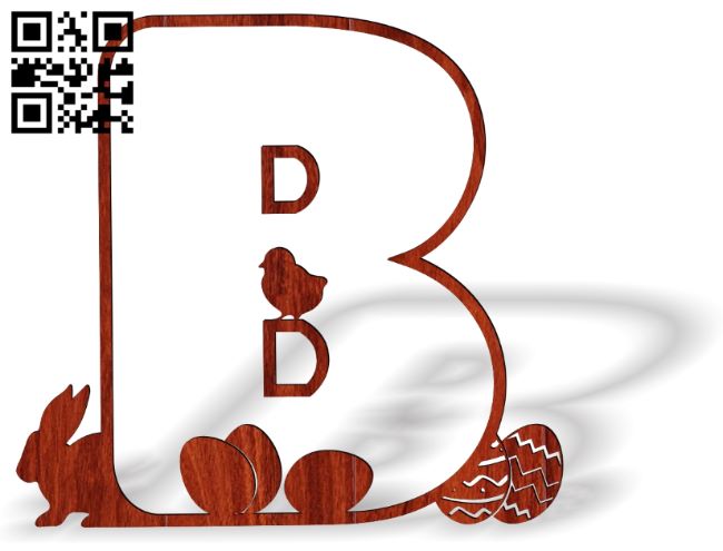 Easter B E0018645 file cdr and dxf free vector download for laser cut
