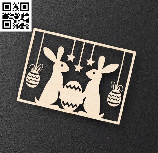 Easter E0018582 file cdr and dxf free vector download for laser cut