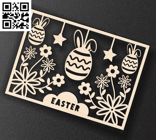 Easter decoration E0018583 file cdr and dxf free vector download for laser cut