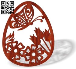 Easter egg E0018616 file cdr and dxf free vector download for laser cut