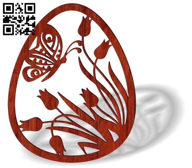 Easter egg E0018649 file cdr and dxf free vector download for laser cut