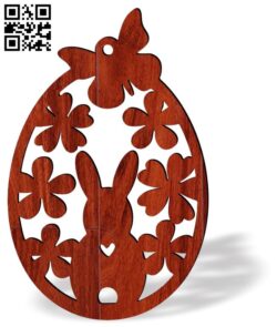 Easter egg E0018653 file cdr and dxf free vector download for laser cut