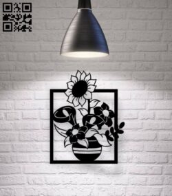 Flower E0018541 file cdr and dxf free vector download for laser cut plasma