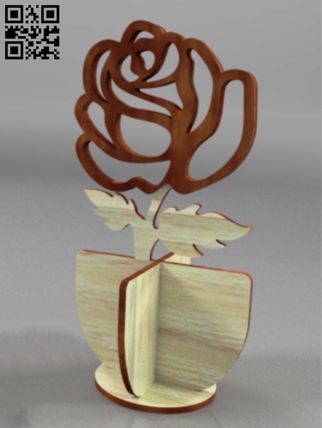 Flower stand E0018648 file cdr and dxf free vector download for laser cut