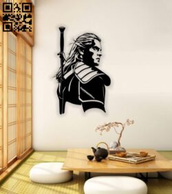 Geralt of Rivia E0018486 file cdr and dxf free vector download for laser cut plasma