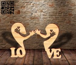 Heart E0018481 file cdr and dxf free vector download for laser cut