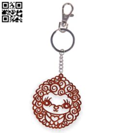 Hedgehog cute keychain E0018643 file cdr and dxf free vector download for laser cut