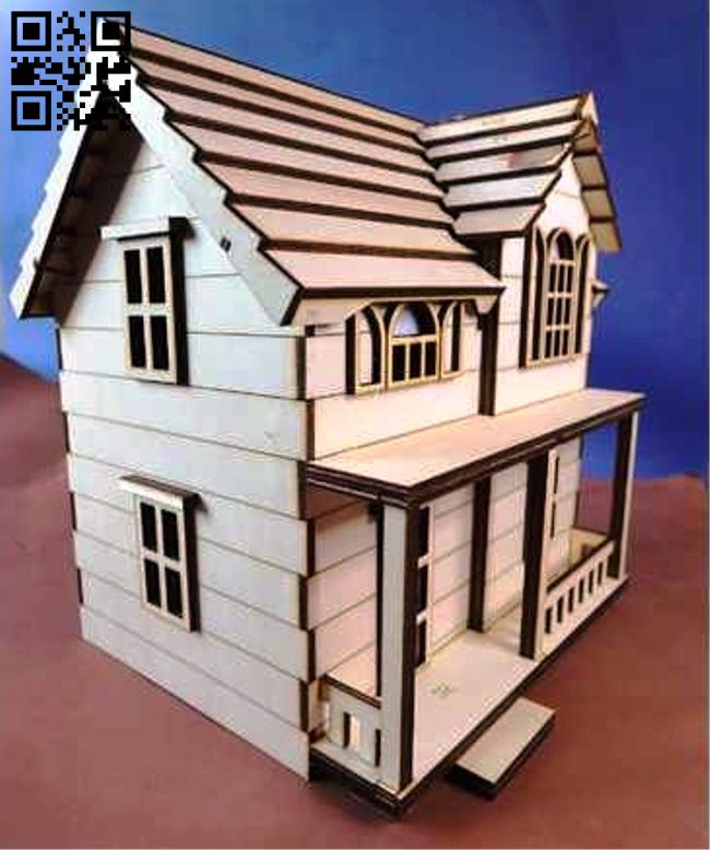 House E0018580 file cdr and dxf free vector download for laser cut