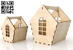 House box E0018670 file cdr and dxf free vector download for laser cut