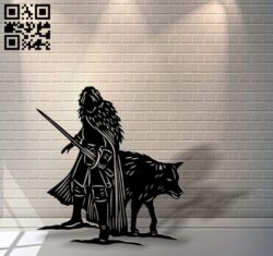 Jon Snow E0018515 file cdr and dxf free vector download for laser cut plasma