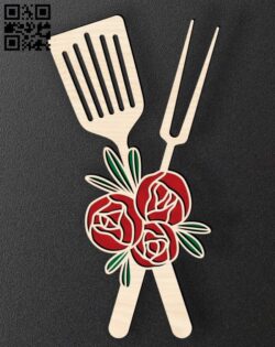 Kitchen utensils E0018568 file cdr and dxf free vector download for laser cut plasma