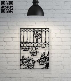 Kittens E0018482 file cdr and dxf free vector download for laser cut plasma