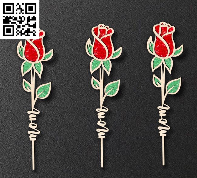 Rose for mom E0018664 file cdr and dxf free vector download for laser cut