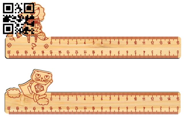 Ruler E0018538 file cdr and dxf free vector download for laser cut