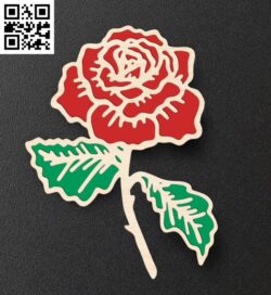 Rose E0018662 file cdr and dxf free vector download for laser cut plasma