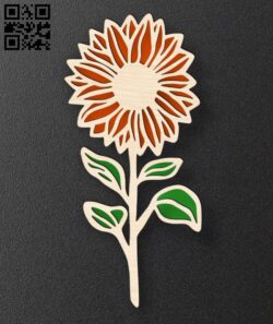 Sunflower E0018661 file cdr and dxf free vector download for laser cut plasma