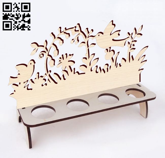 Easter egg holder E0018893 file cdr and dxf free vector download for laser cut