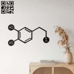 Chemical formula E0018713 file cdr and dxf free vector download for laser cut plasma
