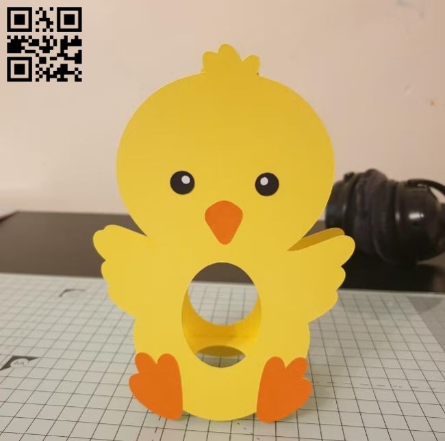 Chick egg holder E0018698 file cdr and dxf free vector download for laser cut