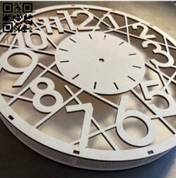 Clock E0018824 file cdr and dxf free vector download for laser cut