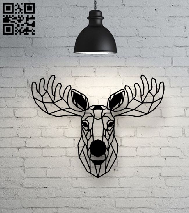 Deer E0018867 file cdr and dxf free vector download for laser cut plasma