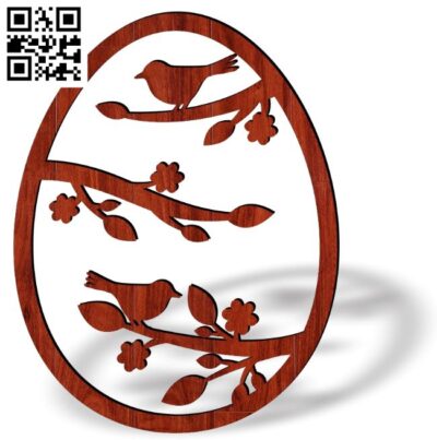 Easter egg E0018718 file cdr and dxf free vector download for laser cut plasma