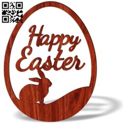 Easter egg E0018719 file cdr and dxf free vector download for laser cut plasma