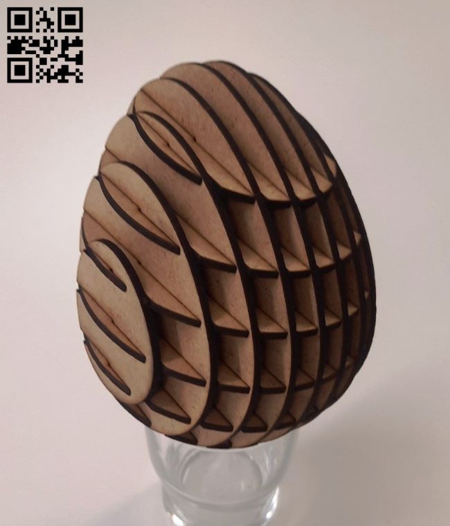 Easter egg E0018839 file cdr and dxf free vector download for laser cut