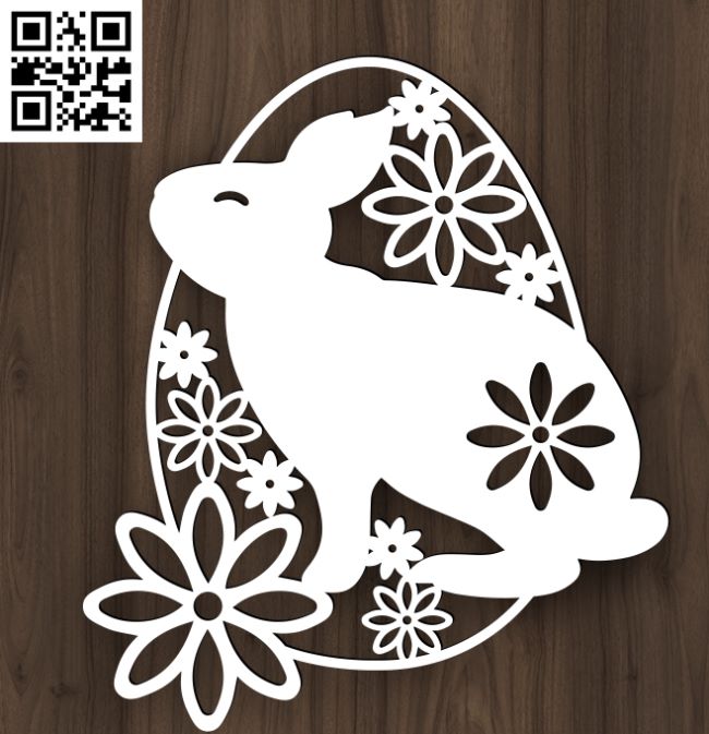 Easter egg E0018866 file cdr and dxf free vector download for laser cut