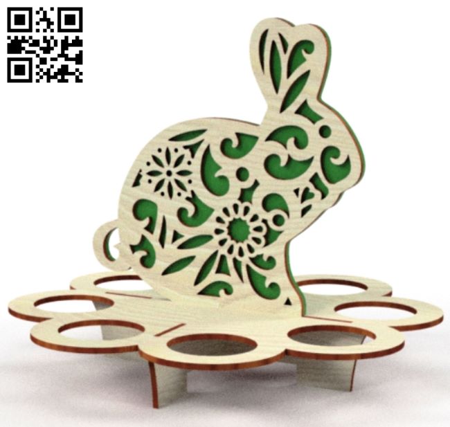 Easter egg holder E0018815 file cdr and dxf free vector download for laser cut