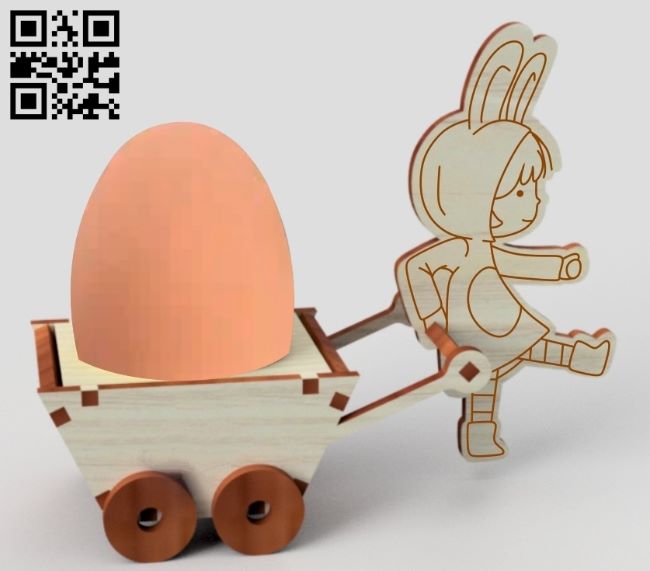 Easter egg holder E0018883 file cdr and dxf free vector download for laser cut