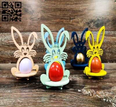 Easter egg stand E0018858 file cdr and dxf free vector download for laser cut
