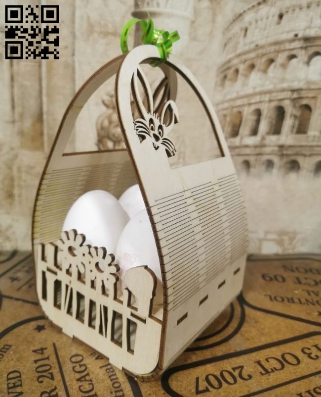 Egg basket E0018843 file cdr and dxf free vector download for laser cut