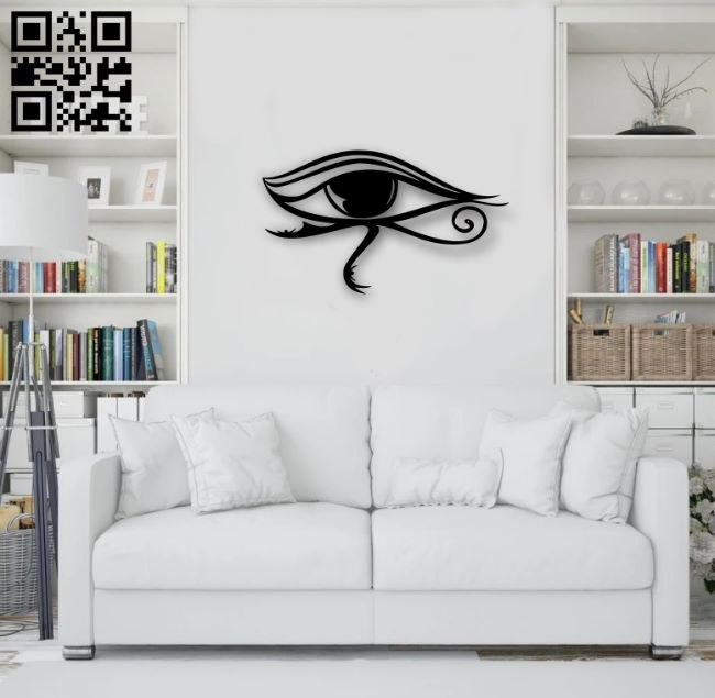 Eye wall decor E0018776 file cdr and dxf free vector download for laser cut plasma