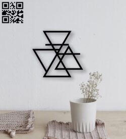 Geometry wall decor E0018769 file cdr and dxf free vector download for laser cut plasma