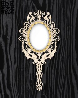 Mirror E0018817 file cdr and dxf free vector download for laser cut