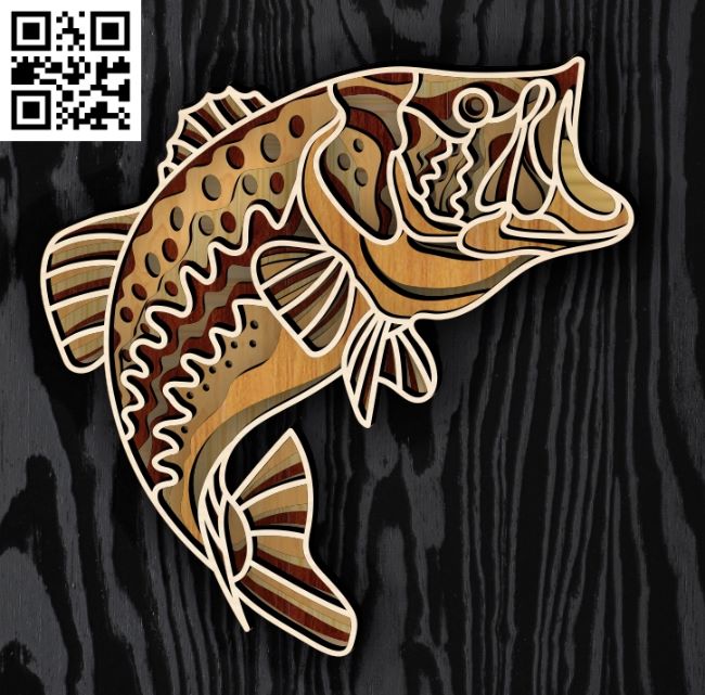 Multilayer Perch E0018832 file cdr and dxf free vector download for laser cut