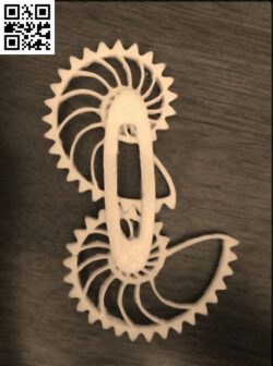 Nautilus Gears E0018785 file cdr and dxf free vector download for laser cut