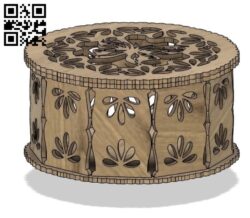Round box E0018724 file cdr and dxf free vector download for laser cut