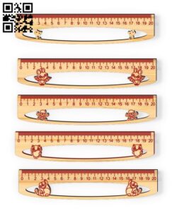 Rulers E0018890 file cdr and dxf free vector download for laser cut