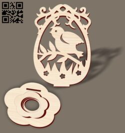 Easter egg stand E0018876 file cdr and dxf free vector download for laser cut
