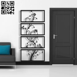 Tree panel E0018755 file cdr and dxf free vector download for laser cut plasma