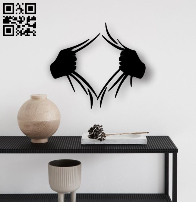 Wall decor E0018710 file cdr and dxf free vector download for laser cut plasma