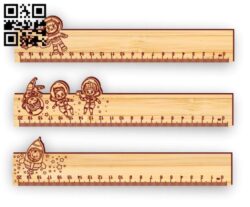 Ruler E0018835 file cdr and dxf free vector download for laser cut