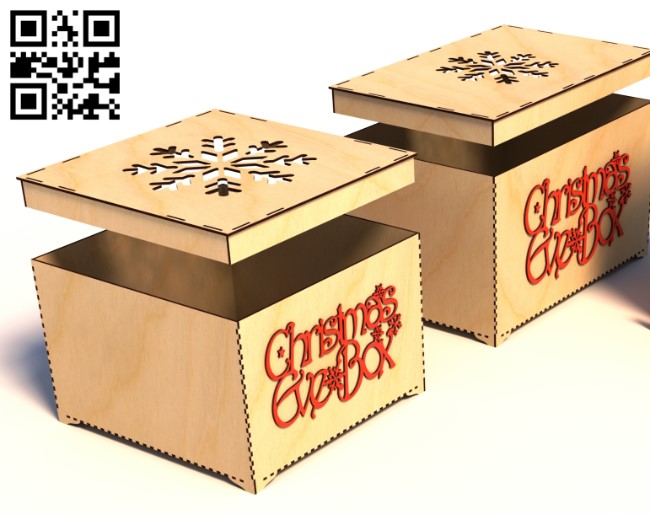 Box E0019132 file cdr and dxf free vector download for laser cut
